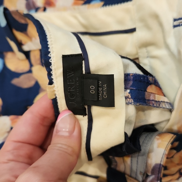 Womens J.Crew Floral Pants - Picture 2 of 3